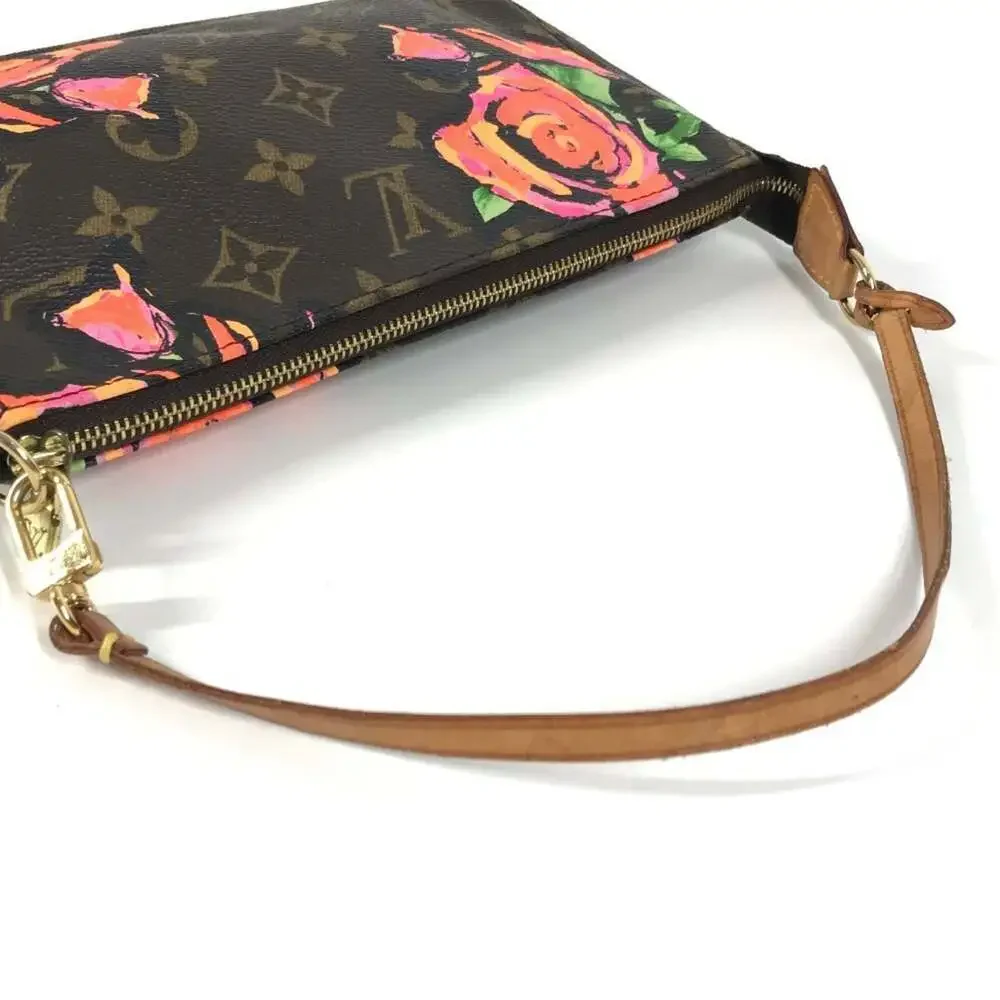 LOUIS VUITTON Brown Monogram Canvas Pochette Shoulder Bag